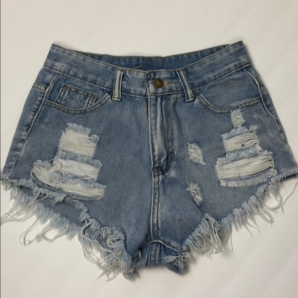 SHEIN Pants - Last Chance! SHEIN Distressed Jean Shorts